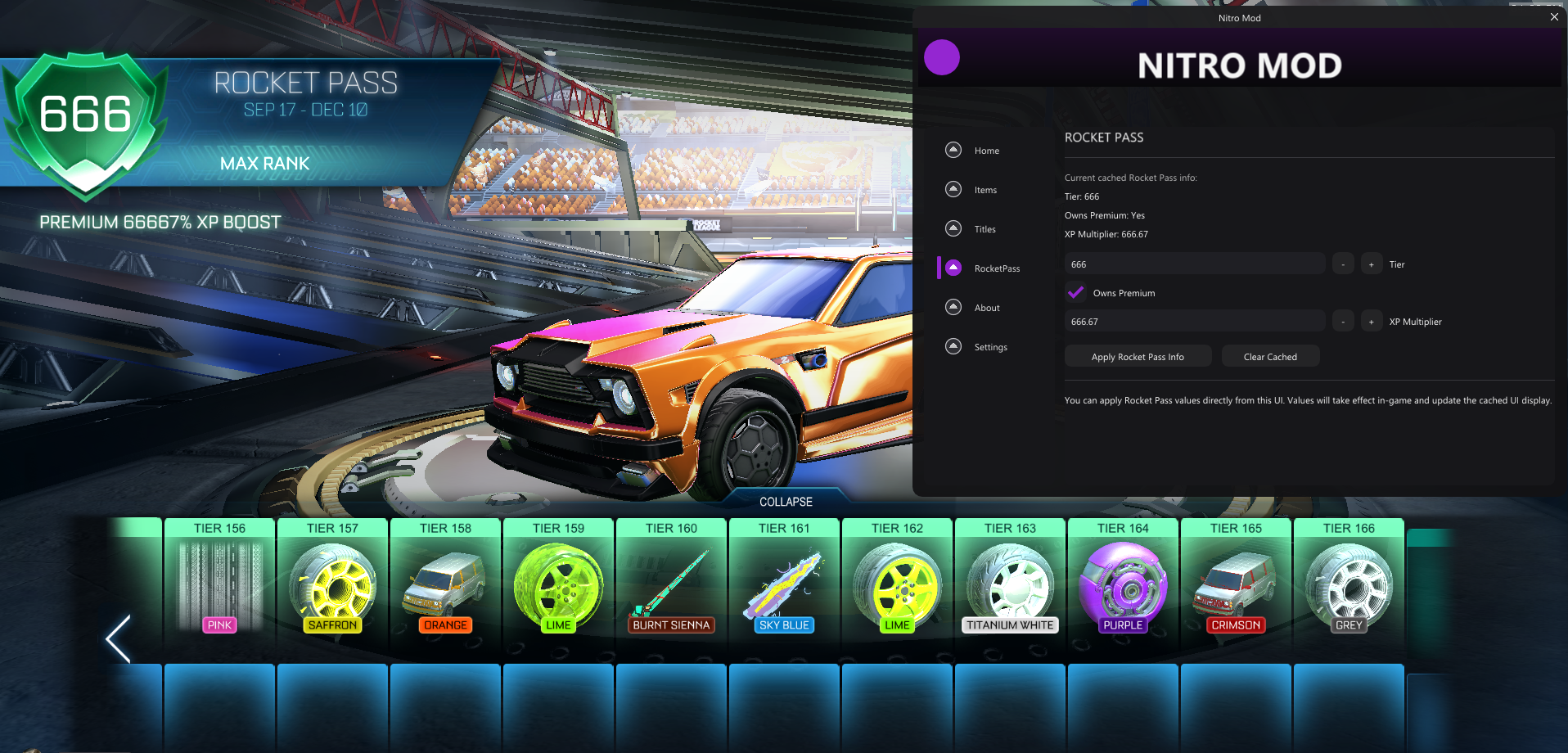 NitroMOD Editing Rocket Pass